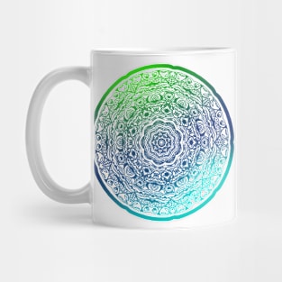 Mandala Greens & Blues Mug